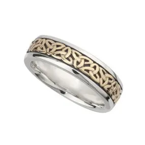 Trinity Knot 10K and Sterling Silver Band (Ladies)