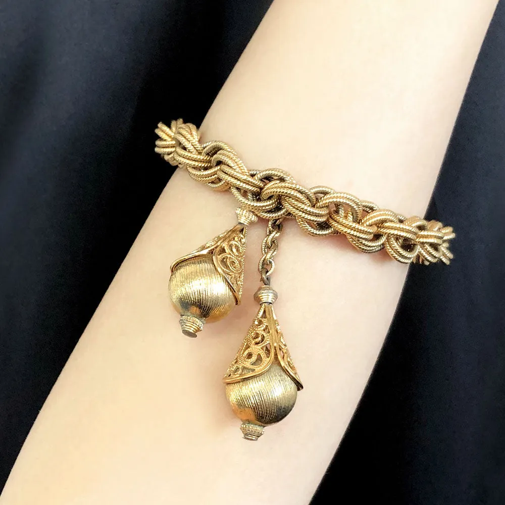 【USA輸入】ヴィンテージ モネ フィリグリー ブレスレット/Vintage MONET Filigree Bracelet