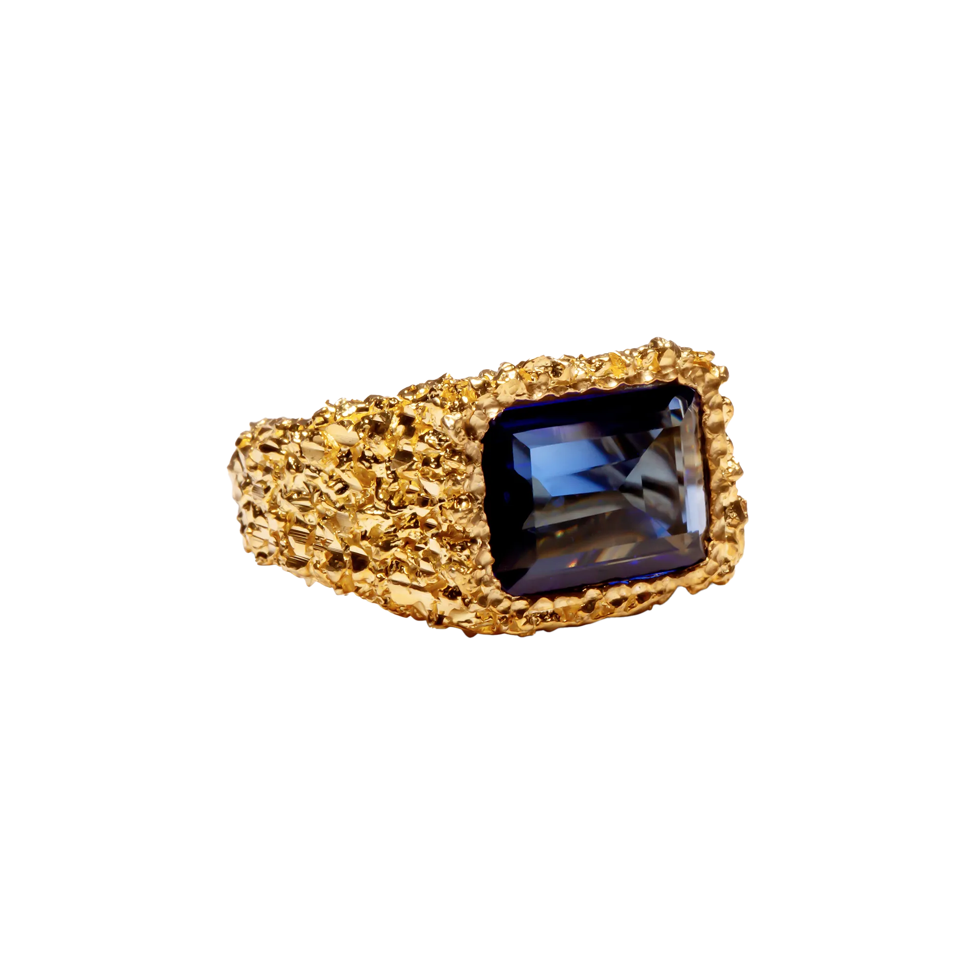 VC070 Rectangle Sapphire Ring