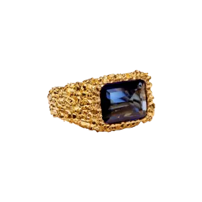 VC070 Rectangle Sapphire Ring