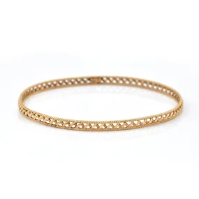 Vintage 18K Yellow Gold Bangle Bracelet