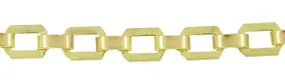 Vintage Flat Link Bracelet in 10 Karat Yellow Gold