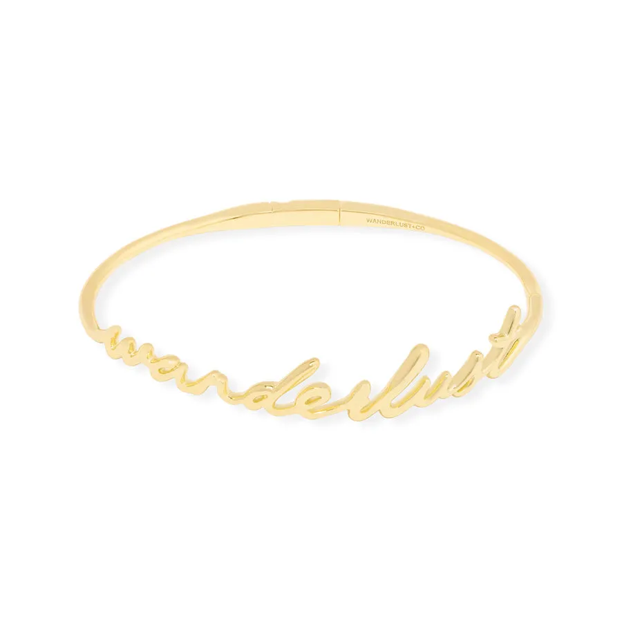 Wanderlust Gold Bangle