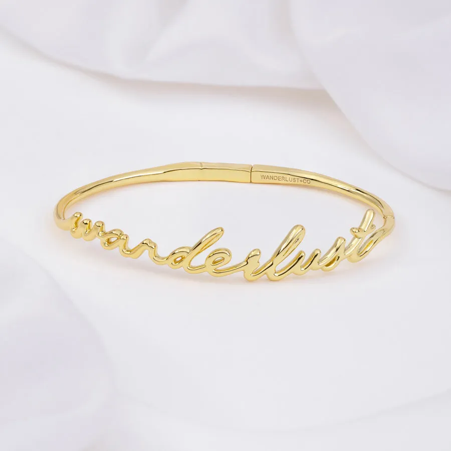 Wanderlust Gold Bangle