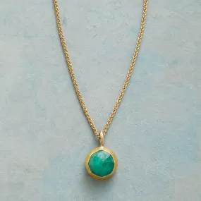 Wrapped Emerald Necklace