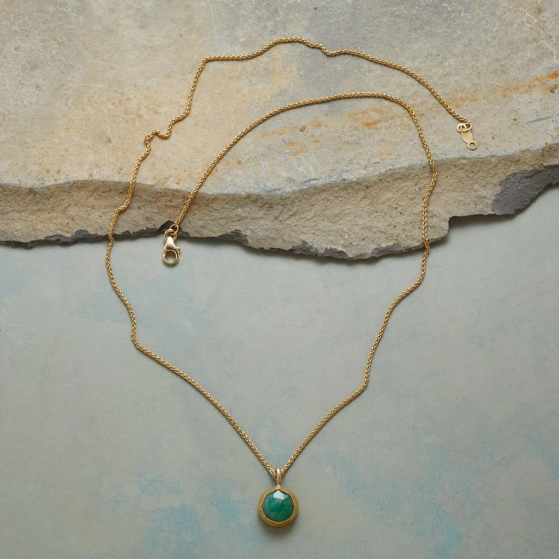 Wrapped Emerald Necklace